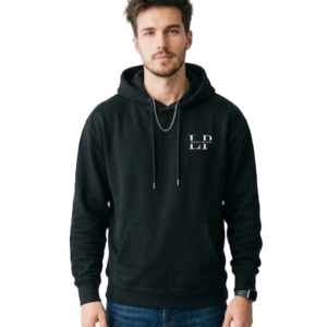 Pullover Black Hoodie For Men's