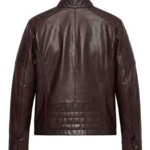 Men's Brown Biker Leather Jacket