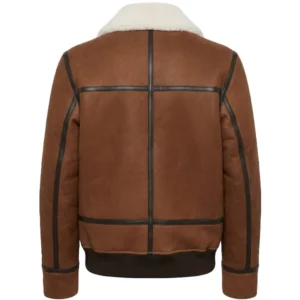 Men's Shearling Brown Leather Jacket