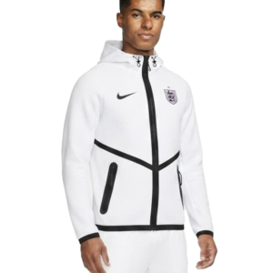 England National Team Nike 2026 Anthem Mesh Dri-FIT Full-Zip Hooded White Jacket
