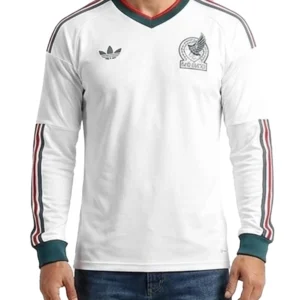 Unisex 2026 National Team Mexico Away Long Sleeve White Jersey