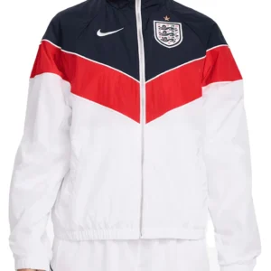 2026 England National Team Women's Windrunner UV Woven Full-Zip Jacket - White