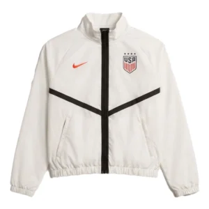 2026 Women's USMNT Anthem Dri-FIT White Jacket