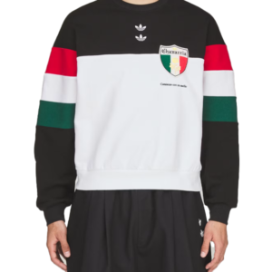 Unisex Adidas x Willy Chavarria Fleece Crewneck Multicolor Oversized Sweatshirt For Sale