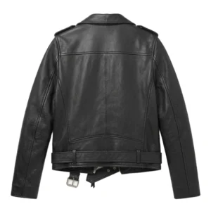 Women's Black Biker Leather Jacket