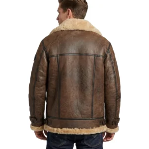 Men's B3 Shearling Brown Leather Jacket