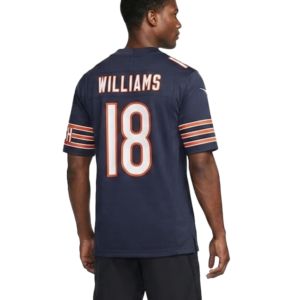 Caleb Williams Chicago Bears Team Vapor F.U.S.E. Jersey Navy