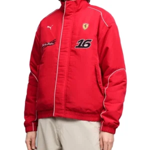 Unisex Charles Leclerc Scuderia Ferrari Puma Racing Red Jacket