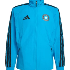 Unisex Charlotte FC adidas 2026 Anthem Raglan Full-Zip Blue Jacket