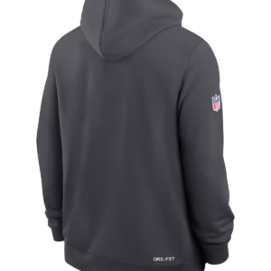 Chicago Bears Nike Sideline Standard Issue Top Prospect Dri-FIT Charcoal Hoodie