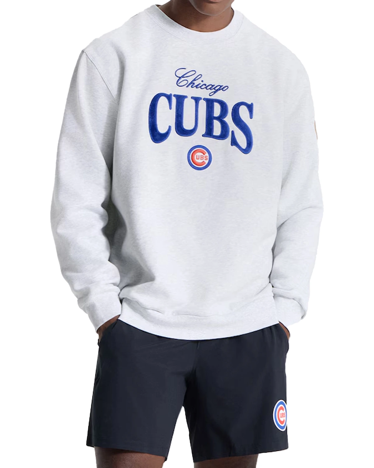 Unisex Chicago Cubs lululemon Steady State Light Grey Sweatshirt