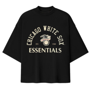 Unisex Chicago White Sox Fear of God Essentials x MLB Merch Black T-Shirt