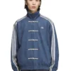Chinese New Year Blue Suede Leather Jacket