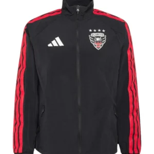 D.C. United adidas 2026 Anthem Raglan Full-Zip Black Jacket