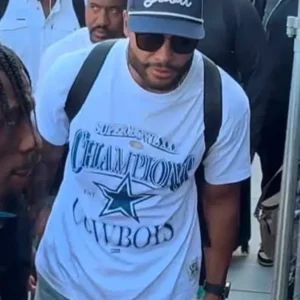 Unisex Dak Prescott Cowboys Camp White T-Shirt For Sale