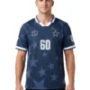 Dallas Cowboys Fanatics Football x Football Collared Fan Navy Top