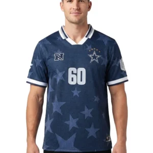 Dallas Cowboys Fanatics Football x Football Collared Fan Navy Top