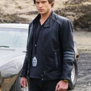 Dan Ewing Power Rangers RPM Dillon Leather Black Jacket