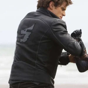 Dan Ewing Power Rangers RPM Dillon Black Leather Jacket