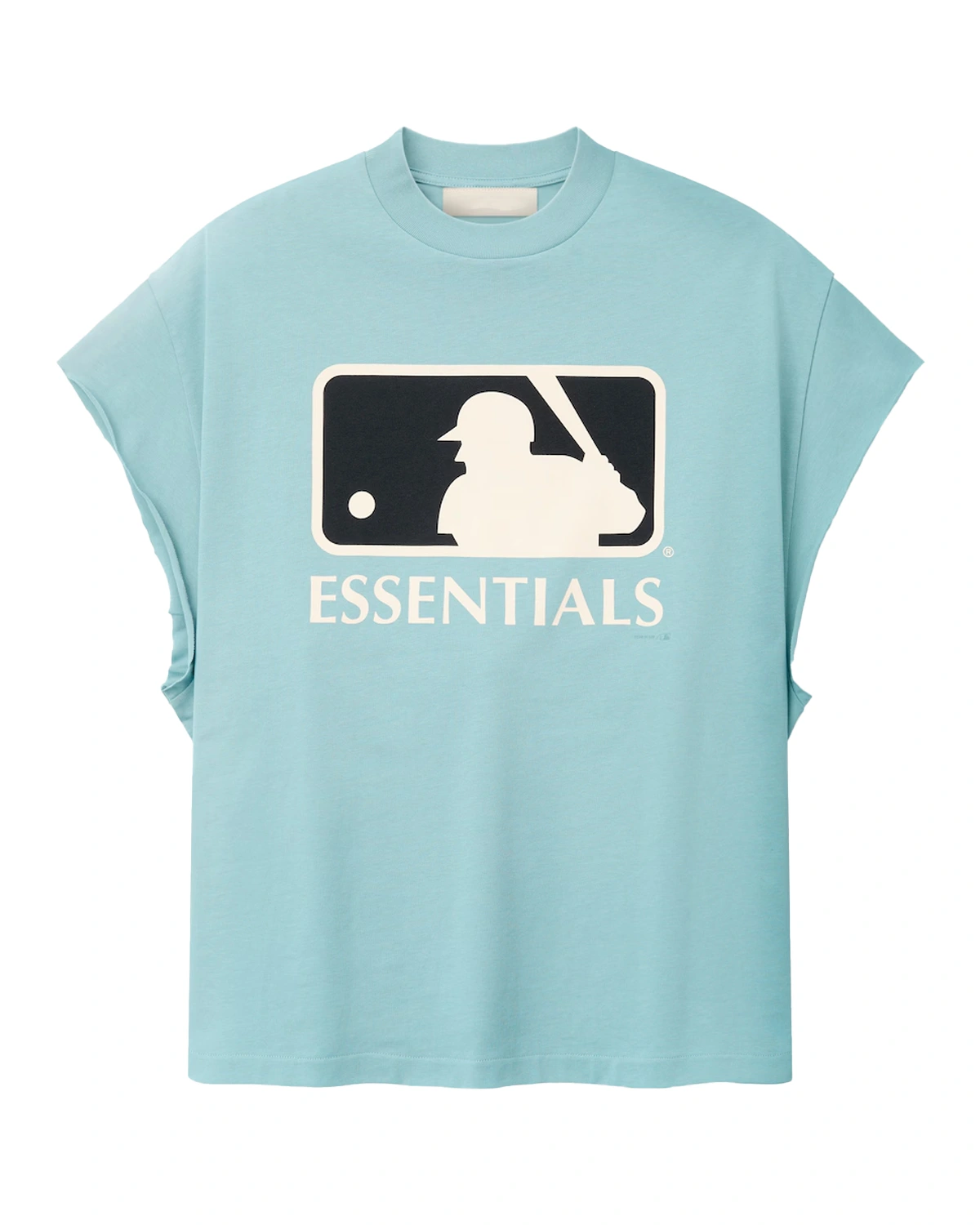Essentials Fear of God x MLB Franklin 90s Cutoff Blue T-shirt