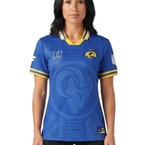 Los Angeles Rams Football x Football V-Neck Royal Top