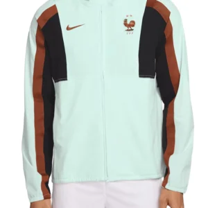 Unisex France National Team 2026 Energy Dri-FIT Full-Zip Hooded Mint Jacket