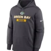 Unisex Green Bay Packers Toss Sweep Therma Black Pullover Hoodie