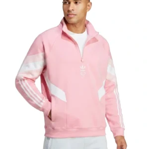 Inter Miami CF adidas Originals Culturewear Collection Half-Zip Light Pink Track Top Jacket