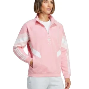 Inter Miami CF adidas Originals Half-Zip Top Light Pink
