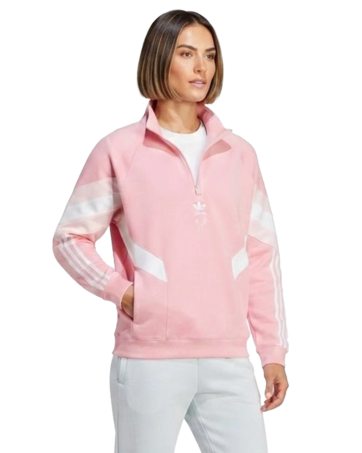 Inter Miami CF adidas Originals Half-Zip Top Light Pink
