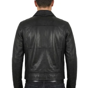 Men's Lambskin Black Leather Jacket