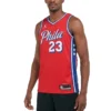 Unisex LeBron James Philadelphia 76ers Swingman Red Jersey