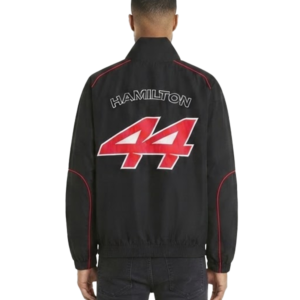 Lewis Hamilton Scuderia Ferrari Black Racing Jacket