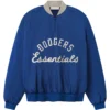 Shop Los Angeles Dodgers Fear of God x MLB Pullover Quarter-Zip Royal Jacket