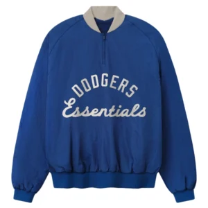 Unisex Los Angeles Dodgers Fear of God x MLB Quarter-Zip Pullover Royal Blue Jacket