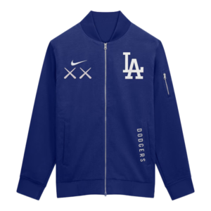 Unisex Los Angeles Dodgers Nike x KAWS Dugout Full-Zip Royal Blue Bomber Jacket