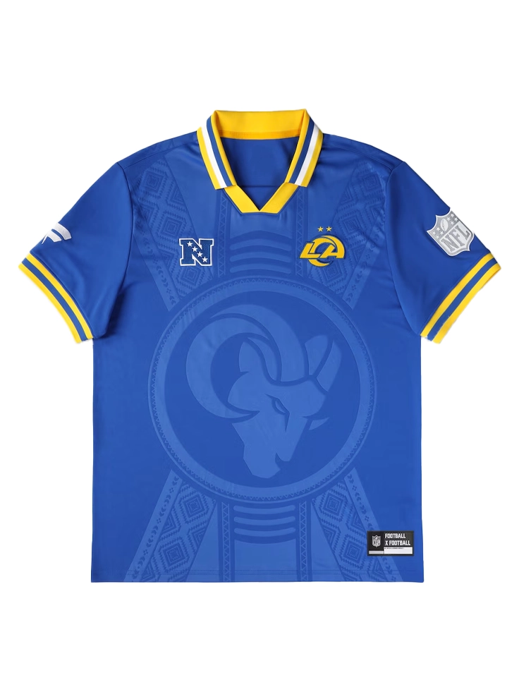 Football x Football Los Angeles Rams V-Neck Royal Top