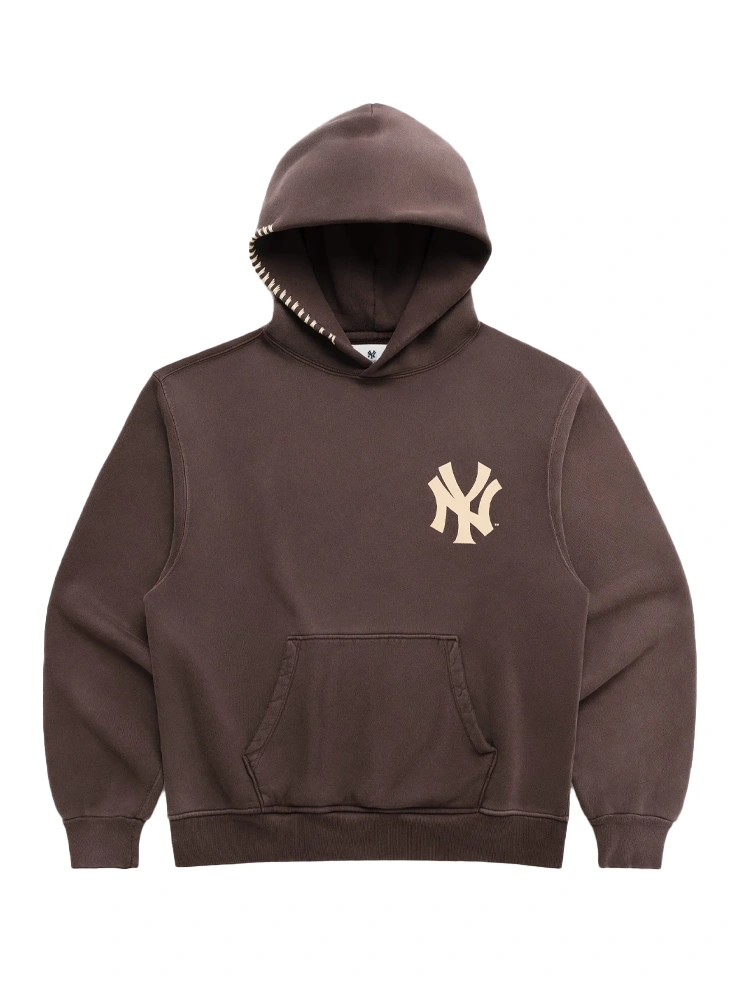 Buy Madhappy x Yankees Pullover Brown Fleece Hoodie