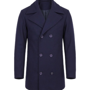 Men's Navy Blue Peacock Coat