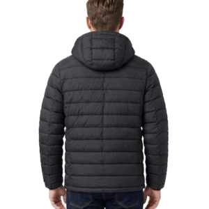 Men's Black Hooded Puffer Jacket