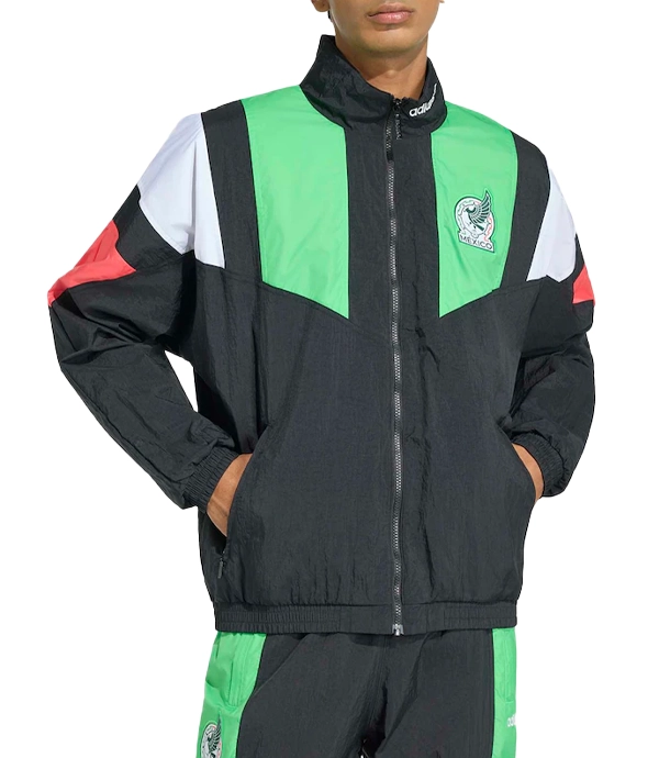 Men And Women Mexico National Team adidas EQT Full-Zip Track Top Black Jacket