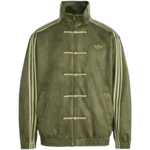 Unisex Adidas New Year Chinese Olive Green Track Jacket