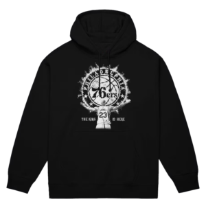 LeBron James Philadelphia 76ers Mitchell & Ness Witness Black Fleece Hoodie