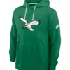 Unisex Philadelphia Eagles Nike Sideline Standard Issue Alt 2 Dri-FIT Kelly Green Pullover Hoodie