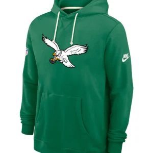 Unisex Philadelphia Eagles Nike Sideline Standard Issue Alt 2 Dri-FIT Kelly Green Pullover Hoodie