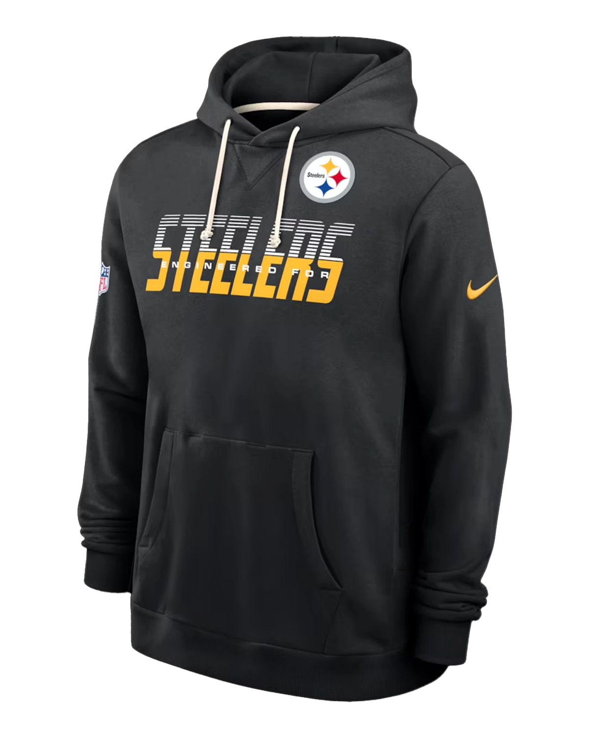 Unisex Pittsburgh Steelers Nike Sideline Standard Issue Top Prospect Dri-FIT Black Pullover Hoodie