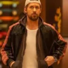 Ryan Gosling Movie The Fall Guy 2024 Colt Seavers Black Leather Jacket