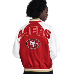 San Francisco 49ers Starter Womens Raglan Varsity Jacket