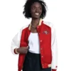 San Francisco 49ers Starter Womens Raglan Blitz Varsity Jacket (1)