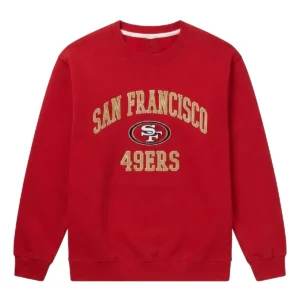San Francisco 49ers Steady State Red Pullover Fleece Sweatshirt